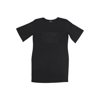 EMPORIO ARMANI Logo embroidered T shirt Min Dress