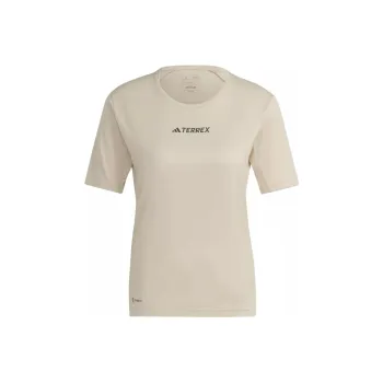 Adidas W MT TEE T-Shirt Women's Light Brown