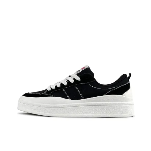 LuzaoT SUPER DRAG Breathable Low Top Skateboard Shoes Unisex Black White