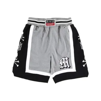 Mitchell & Ness x MASTERMIND WORLD FW24 Sports Shorts Unisex Black Gray