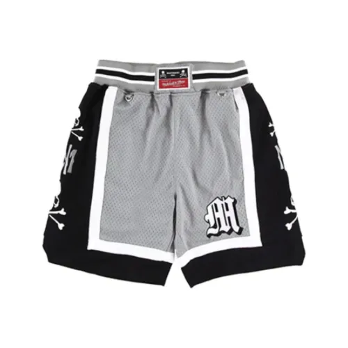 Mitchell & Ness x MASTERMIND WORLD FW24 Sports Shorts Unisex Black Gray