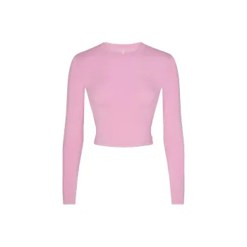 SKIMS T Shirt Women's BUBBLE GUM/Bubble Gum