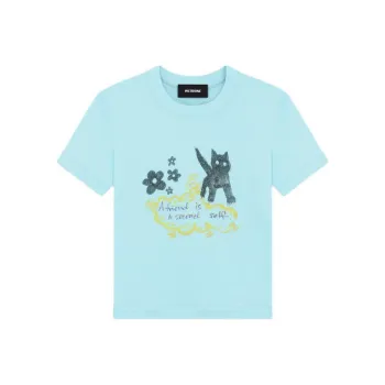 WE11DONE Illustration style Print T shirt