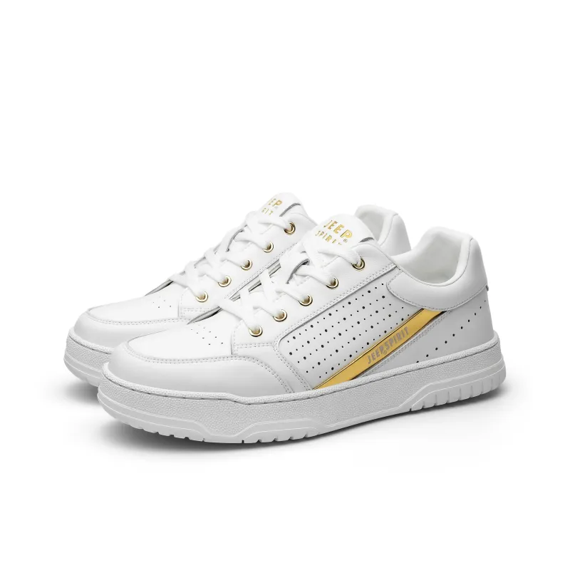 JEEP SPIRIT Skateboard Shoes Men Low Top Polar White-1