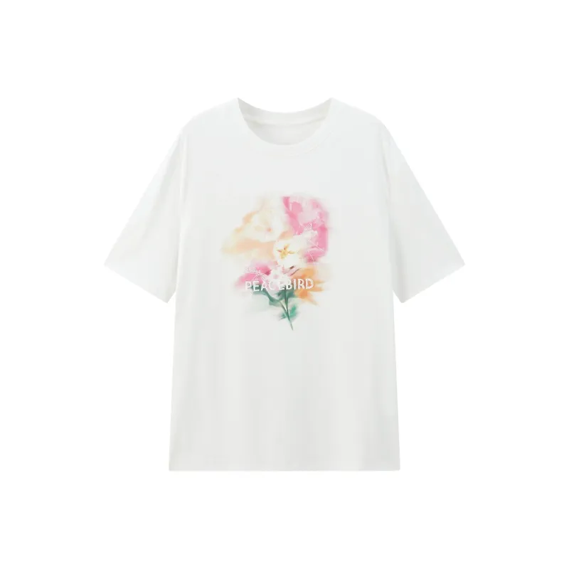 PEACEBIRD T Shirt Women's White-0