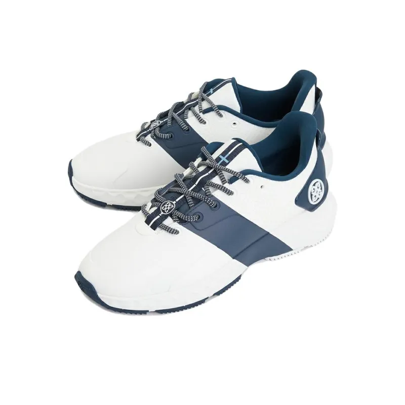GFORE Abrasion Resistant Slip Resistant Low Top Golf Shoes Unisex White Blue-2