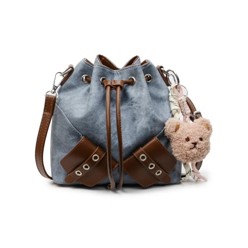 Gerlanx PU Bucket Bags Crossbody Bag, Shoulder Bag Women's Multicolor-8