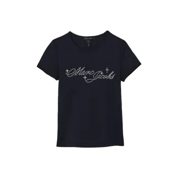 MARC JACOBS Charm Logo Shrunken T Shirt
