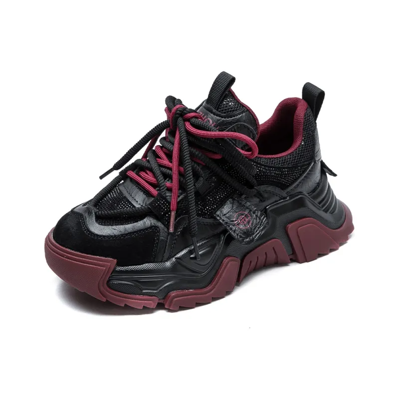 MATA Height Increasing Low Top Chunky Sneakers Women's-4
