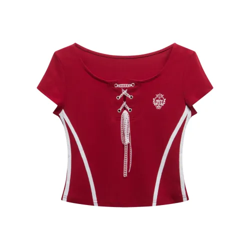 WAYHWEI T Shirts Unisex Red