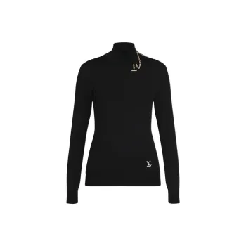 LOUIS VUITTON Shoulder Detail Turtleneck Sweater