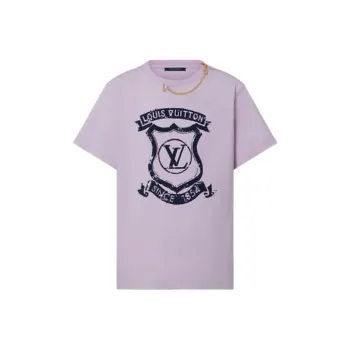 LOUIS VUITTON New Quarterly Products Of LV T Shirts Women's Light Pink Red