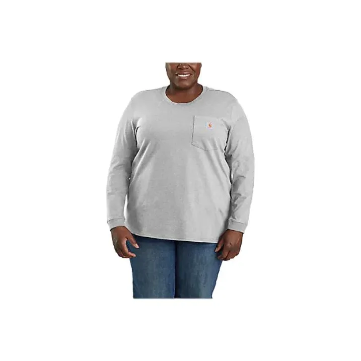 Carhartt 103244 HEAVYWEIGHT LONG-SLEEVE POCKET T-SHIRT T-Shirt LOOSE FIT Women's-2