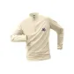 [Quick-Dry Antibacterial]Light Beige (B Three-Line Gray Blue Chest Logo)