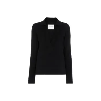 JIL SANDER V Neck Knitted Jumper