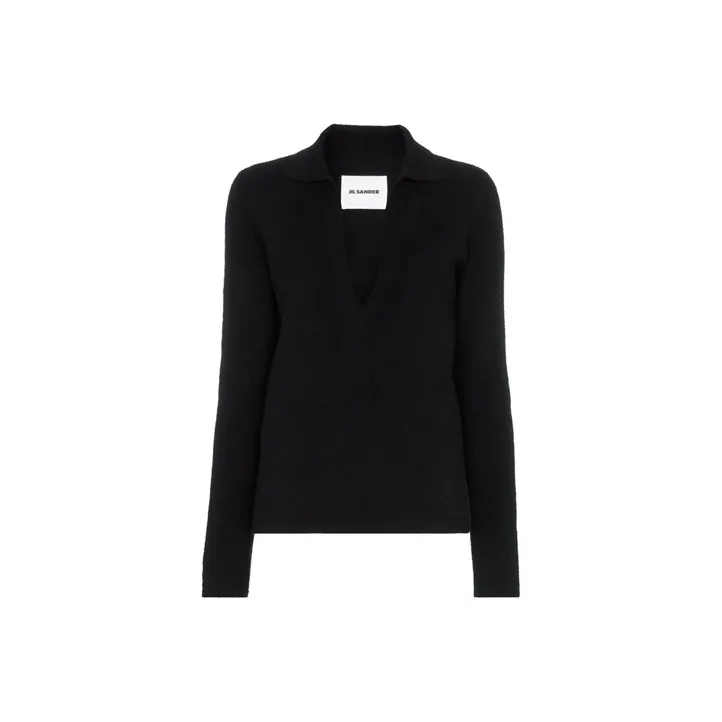 JIL SANDER V Neck Knitted Jumper-0