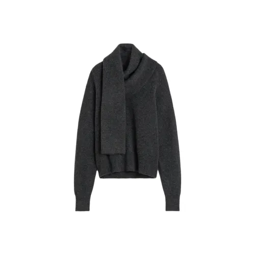 TOTEME Draped Scarf Knitted Jumper
