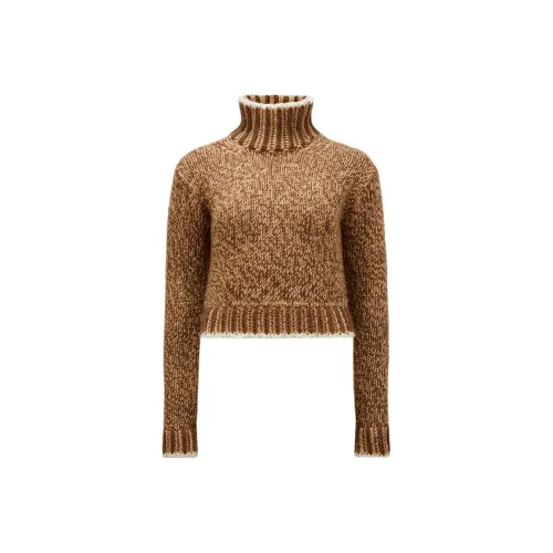 Moncler Logo Patch High Neck Knitted Jumper