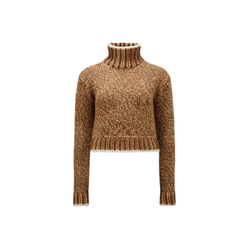 Moncler Logo Patch High Neck Knitted Jumper-0