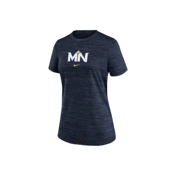 Nike Minnesota Twins Authentic Collection City Connect Practice Velocity Women's Nike Dri-FIT Mlb T-Shirt