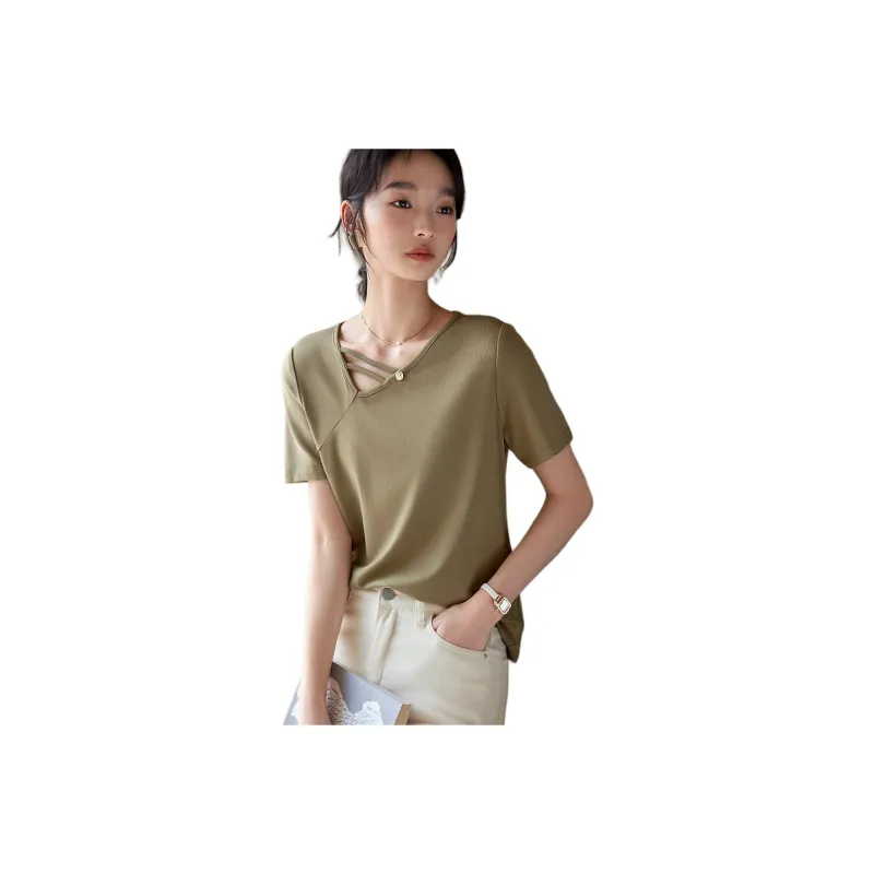 XWI T Shirts Women's Pale Green-0