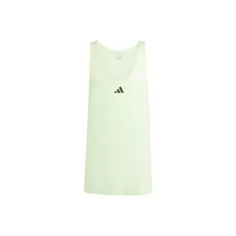 Adidas WORKOUT STRINGER TANK TOP Workout Clothing Men's Green-0