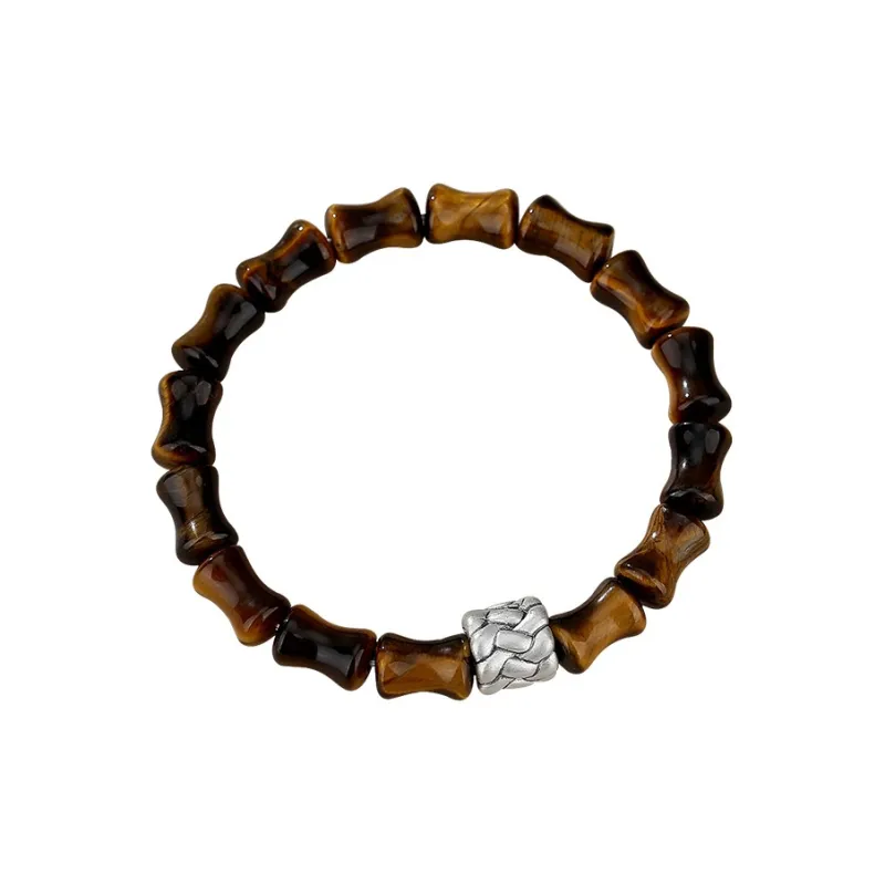 Zheng Baifu Natural Tiger's Eye Stone Bracelets Men's-0