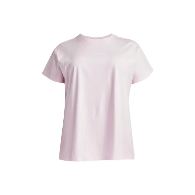 Adidas Free Shipping With AdiClub Essentials Linear Cotton Tee Plus Size-0