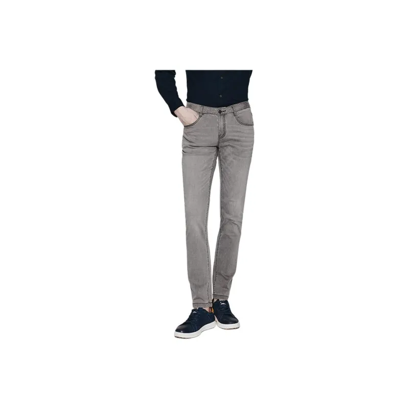 JODOLL Casual Pants Men Gray-0