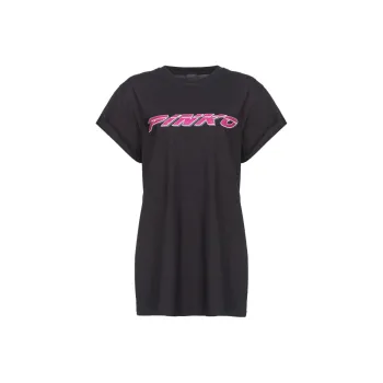 PINKO Logo Printed Crewneck T Shirt