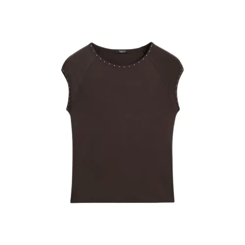 Massimo Dutti T Shirt Women's Brown