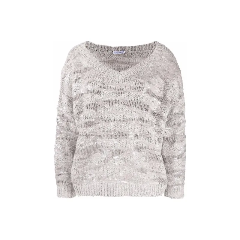 Brunello Cucinelli SS22 Sweater Women's Gray-0