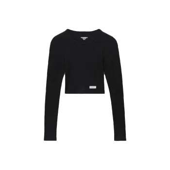 Alexander Wang Ribbed Crop Top