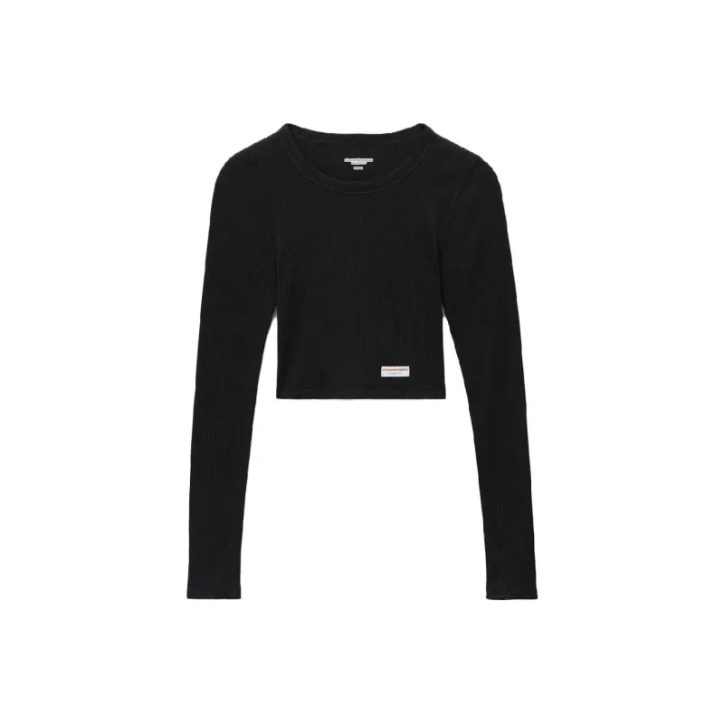 Alexander Wang Ribbed Crop Top-0