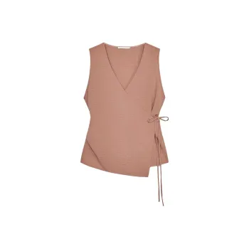 ZARA Tank Tops Women's Brown