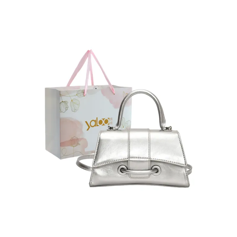 Yalu PU Crossbody One Shoulder Handbag Women's Blue/Pink/Silver/Black/White-12