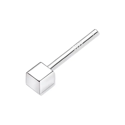 GUDUD 999 Fine Silver Stud Earrings Unisex-7