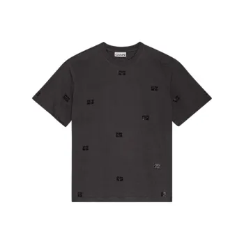 GANNI Logo embellished T shirt