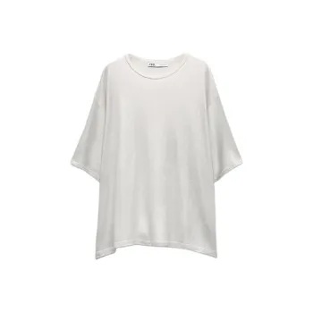ZARA T-Shirts Women's Silver