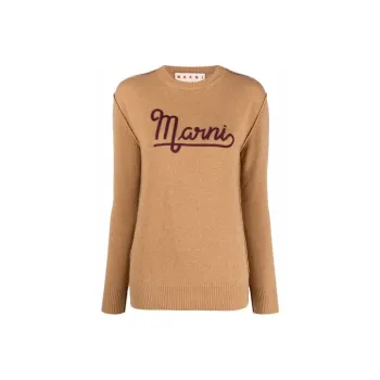 MARNI FW21 Loose Fit Sweater Women's Brown