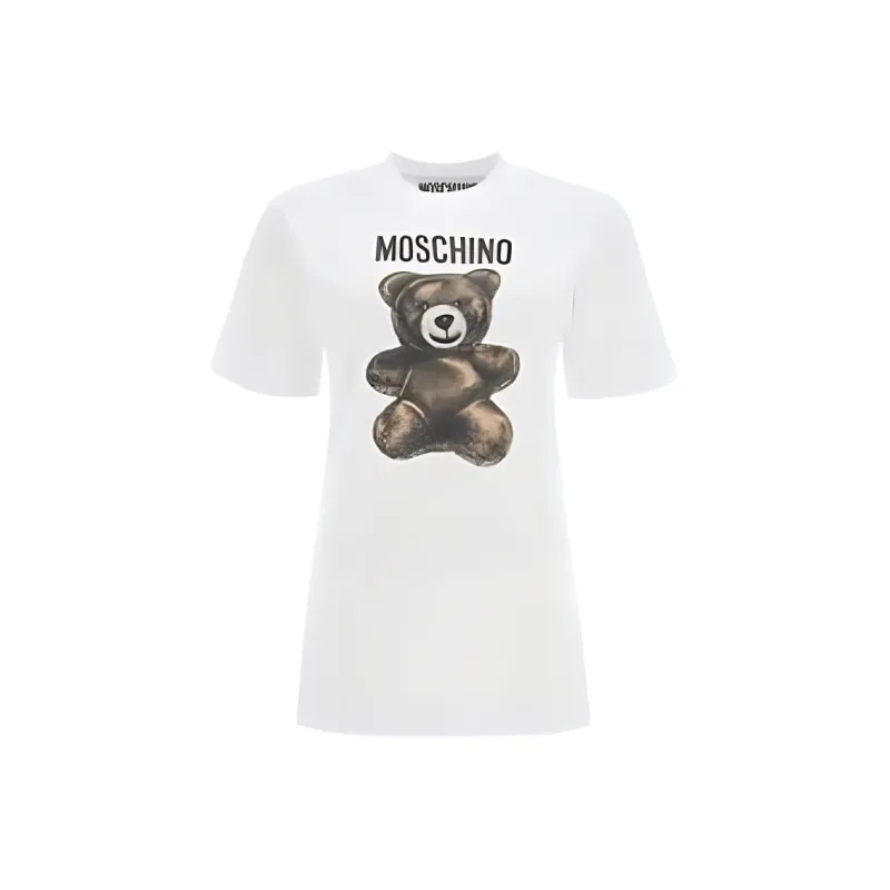 MOSCHINO Teddy Bear Printed Crewneck T Shirt-0