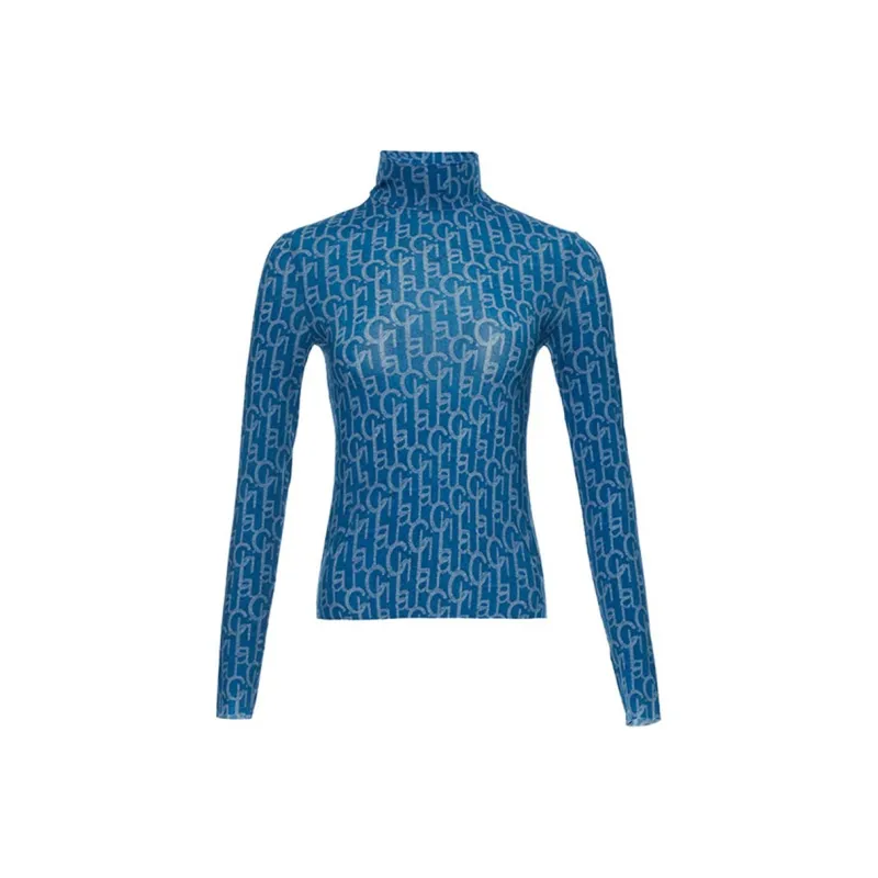 Laurence & Chico Straight Long-Sleeved T-Shirt Women's Blue-0