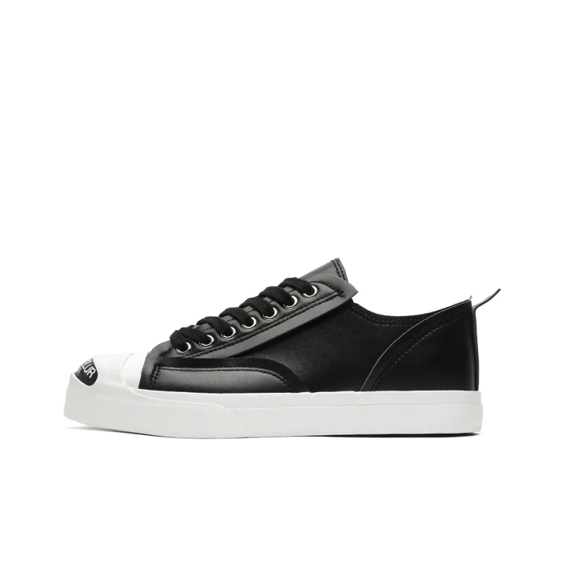 Ignition Wear resistant And Lightweight Low Top Skateboard Shoes Men's Black-0