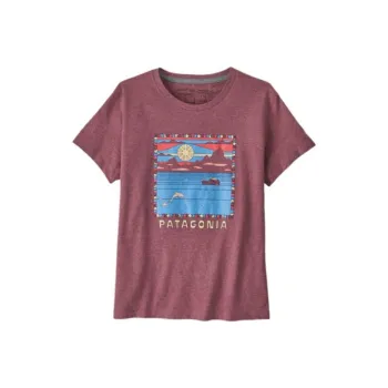 Patagonia Summit Swell Responsibili T-Shirts Women's Evening Fuchsia/Evening Mauve