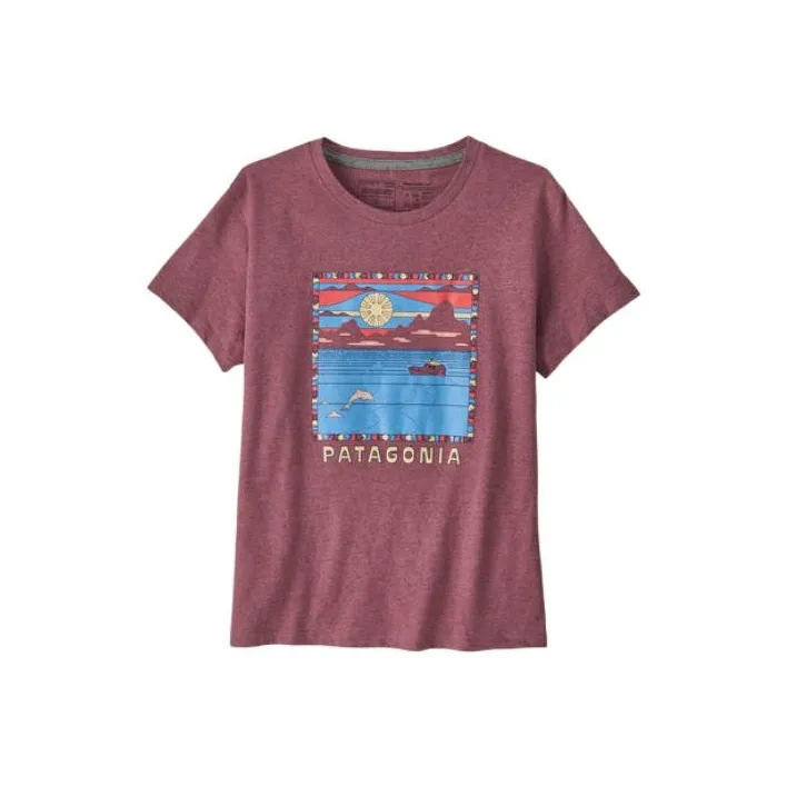Patagonia T Shirts Women's Evening Fuchsia/Evening Mauve-0