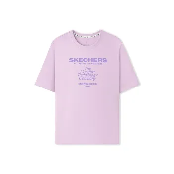 Skechers T Shirt Women's Light Pink Red