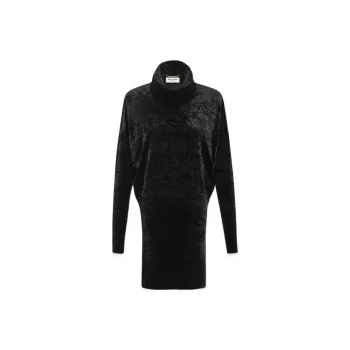 SAINT LAURENT High Neck Long-Sleeved Top