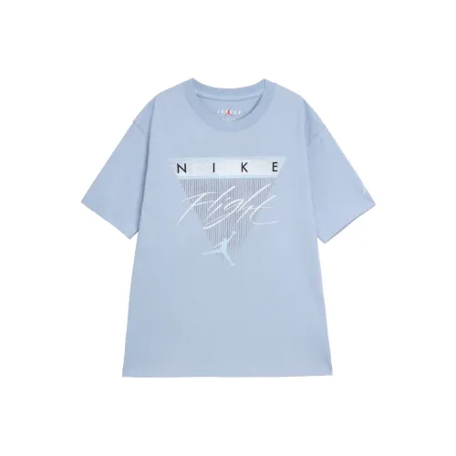 Jordan Flight Drop Shoulder Sleeve T Shirt Women's Blue