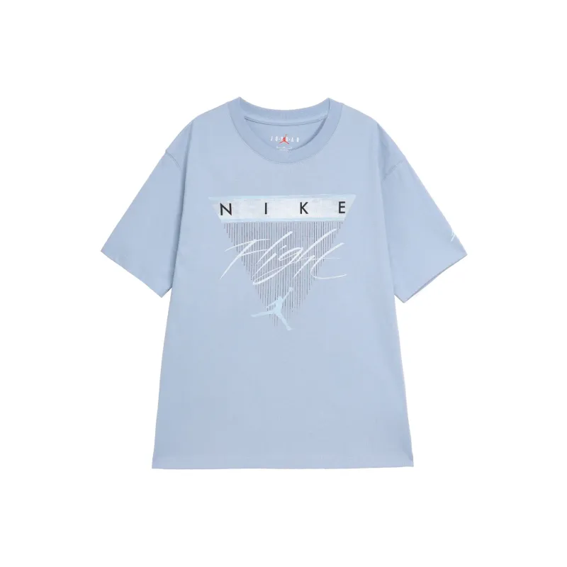 Jordan Flight Drop Shoulder Sleeve T Shirt Women's Blue-0