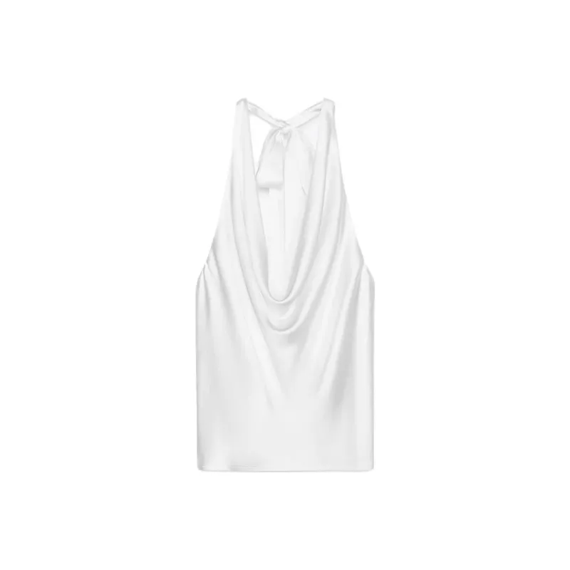 ZARA Tank Tops Women's White-0